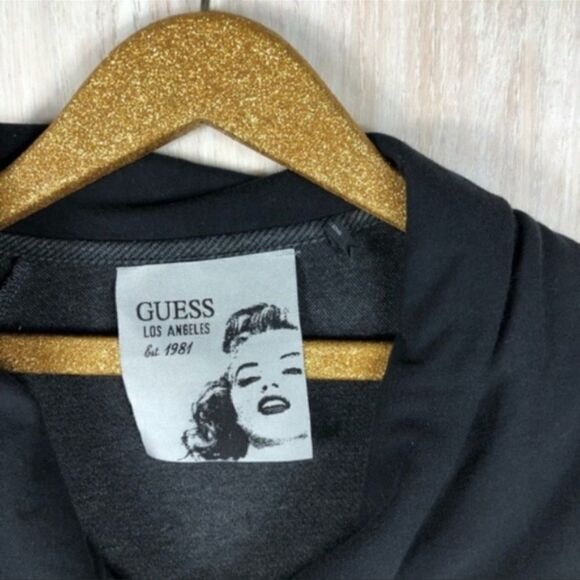 Guess Gray Cowl Funnel Full Zip Jacket M - Picture 6 of 7